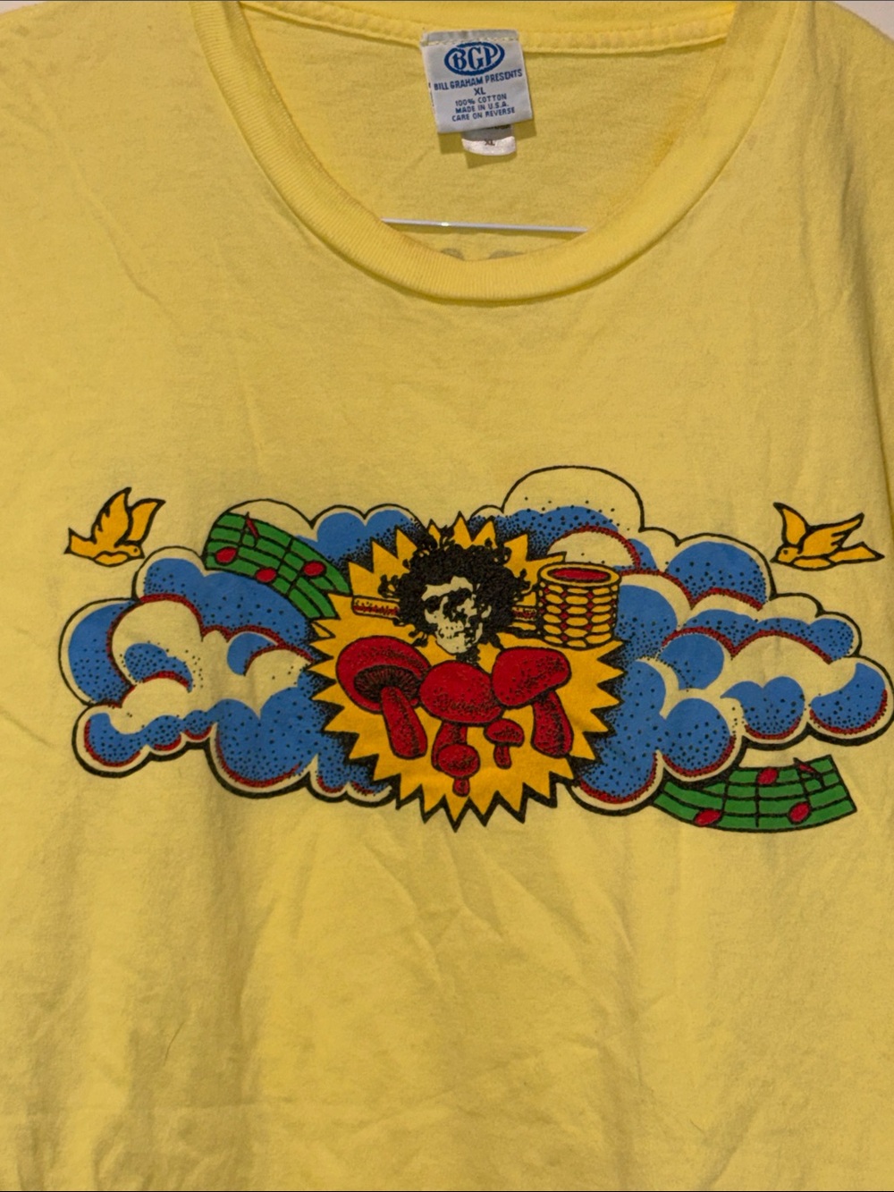 Grateful Dead Watkins Glen 1973 Crew Shirt BGP Bill Tee Never Worn XL